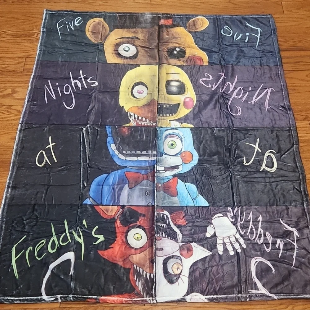 New Five Nights At Freddy's Throw Blanket, 48